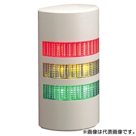 ウォールマウント薄型ＬＥＤ壁面取付け積層信号灯 【受注生産品】WEP-302FB-RYC （AC・DC24V/赤・黄・白/3段式）