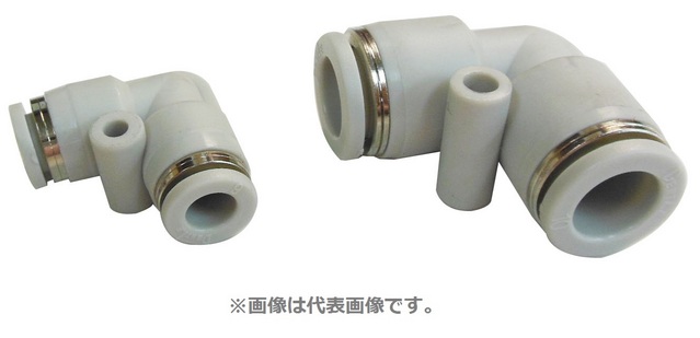 ■潤工社 ワンタッチ継手Mシリーズ ユニオンエルボ 8mm PLUM8PM(3838271)
