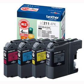 インクカートリッジ（メーカー純正品） お徳用4色パック (LC211-4PK)