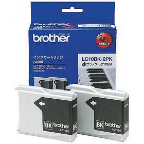 インクカートリッジ（メーカー純正品） お徳用黒2個パック (LC10BK-2PK)