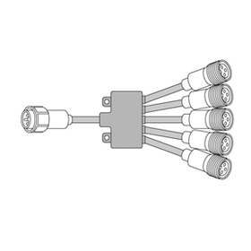 LEDソフトネオン(5分岐コード) LEDソフトネオン(5分岐コード) (PR-E3-B05)