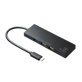 USB Type Cコンボハブ　カードリーダー付き USB Type Cコンボハブ　カードリーダー付き (USB-3TCHC16BK)