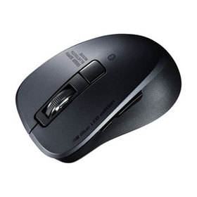 静音Bluetooth 5.0 ブルーLEDマウス（5ボタン・ブラック） 静音Bluetooth 5.0 ブルーLEDマウス（5ボタン・ブラック） (MA-BTBL155BK)