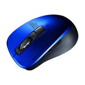 静音Bluetooth 5.0 ブルーLEDマウス（5ボタン・ブルー） 静音Bluetooth 5.0 ブルーLEDマウス（5ボタン・ブルー） (MA-BTBL155BL)