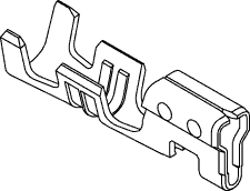 2.5mmピッチ 電線対基盤用 ターミナル （バラ端子） 50802-9101 （100個入/袋） (50802-9101)