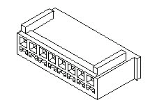 2.5mmピッチ 電線対基盤用 ハウジング 51191-0300 （10個入/袋） (51191-0300)