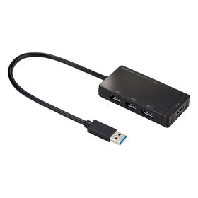 HDMIポート搭載 USB3.2Gen1 3ポートハブ [USB-3H332BK]