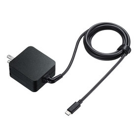 USB Power Delivery対応AC充電器（PD65W・TypeCケーブル一体型） [ACA-PD76BK]