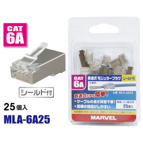 貫通式モジュラープラグ シールド付 [ MLA-6A25　] (MLA-6A25)