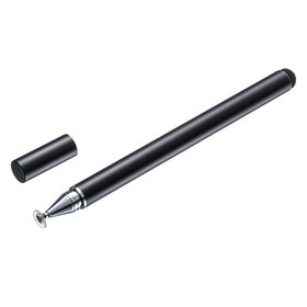 ディスク式＆導電繊維タッチペン （ブラック）