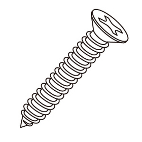 Ａサラタッピング（ステンレス） 皿頭4φ×16mm（118本入/ブリスターパック） (TA-416SP)