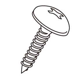 Ａトラスタッピング トラス頭4φ×25mm（160本入/ブリスターパック）