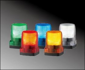 LED小型フラッシュ表示灯 【受注生産品】LFH-M2-G(AC100/200V・緑)