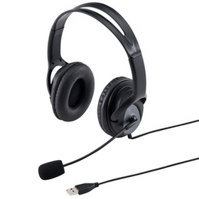 USBヘッドセット USBヘッドセット (MM-HSUSB17BK)
