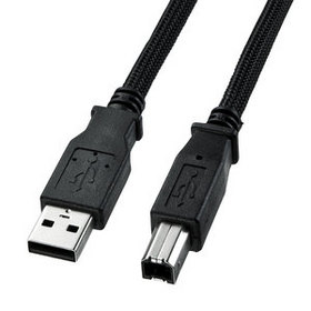 ナイロンメッシュUSB2.0ケーブル KU20-NM15K