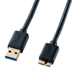 USB3.0マイクロケーブル (A-MicroB)0.5m (KU30-AMC05BK)