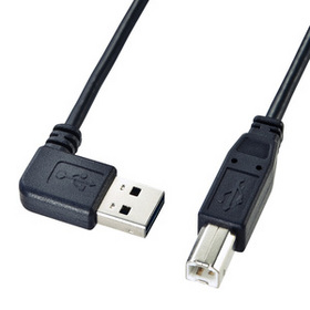 両面挿せるL型USBケーブル (A-B標準） (KU-RL1)