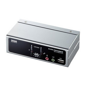 USB・PS/2コンソール両対応パソコン自動切替器 （2：1） (SW-KVM2HVCN)
