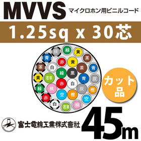 マイクロホン用ビニルコード （カット品） MVVS 1.25sqx30芯 （1.25mm 30C 30心） （切断 1m～）