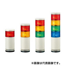シグナルタワーＬＥＤ大型積層信号灯（Φ100） 【受注生産品】LGE-420-RYGB （AC200V/赤・黄・緑・青/4段式）
