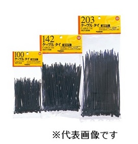 まとめ）結束バンド ケーブルタイ（カラー） 長さ150mm/100本入