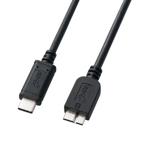 USB3.1 Gen2 TypeC - microB ケーブル [KU31-CMCB10]