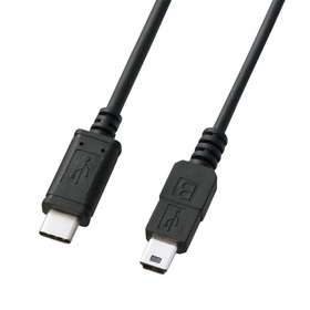 USB2.0 TypeC - miniB ケーブル [KU-CMB10] (KU-CMB10)
