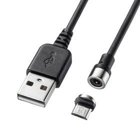 Magnet脱着式microUSBケーブル　１ｍ [KU-MMG1] (KU-MMG1)