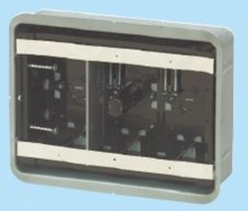 鋼製カバー付スライドボックス（センター磁石付・深形） [SBG-3FY] (SBG-3FY)