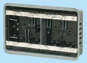 鋼製カバー付スライドボックス（センター磁石付） [SBG-4F]