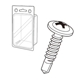 ドリルネジ(シンワッシャー) φ4×13mm（120本入/ブリスターパック） (DRZ-413P)