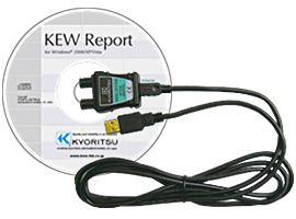 USBアダプタ + KEW Report（ソフトウェア） USBアダプタ + KEW Report（ソフトウェア）
