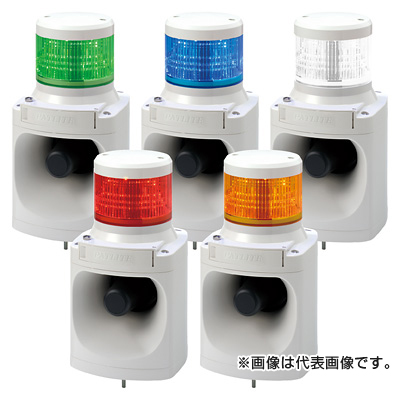 パトライト LED積層信号灯付き電子音報知器（100Φ） 【受注生産品】LKEH-120FC-R （AC220V/赤/1段式） | 問屋直販